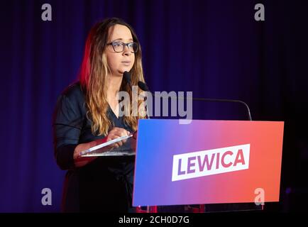 Varsovie, Mazovie, Pologne. 13 septembre 2020. L'événement de la Coalition Club parlementaire de la gauche ''cadre d'automne de la gauche''.dans la photo: MARCELINA ZAWISZA crédit: Hubert Mathis/ZUMA Wire/Alay Live News Banque D'Images