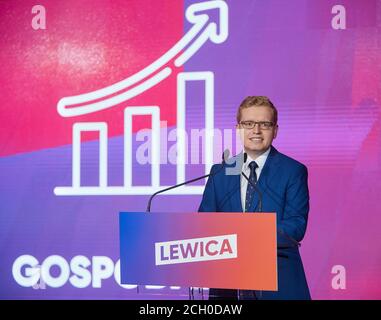 Varsovie, Mazovie, Pologne. 13 septembre 2020. L'événement de la Coalition Club parlementaire de la gauche ''cadre d'automne de la gauche''.dans la photo: DARIUSZ STADERSKI crédit: Hubert Mathis/ZUMA Wire/Alamy Live News Banque D'Images