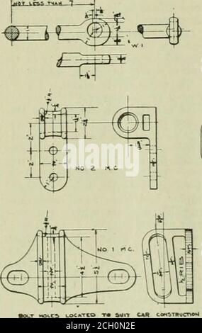 . Ingénieur américain et journal ferroviaire . d'interférence. Proposition de découplage de l'annexe.—il est de la conviction du comité, sur la base des réponses à la circulaire d'enquête et de l'enquête effectuée, que les difficultés considérables dues aux montages auxiliaires inopératifs sont dues, d'abord, à ne pas tenir compte, lors de la conception, de tous les éléments nécessaires à l'efficacité du fonctionnement et des réparations; et deuxièmement, un manque d'attention appropriée à la maintenance après application. On croit que pour toutes les classes de voitures et pour tous les coupleurs qui relèvent de la norme M.C. B. normes une seule propriété de tige Banque D'Images