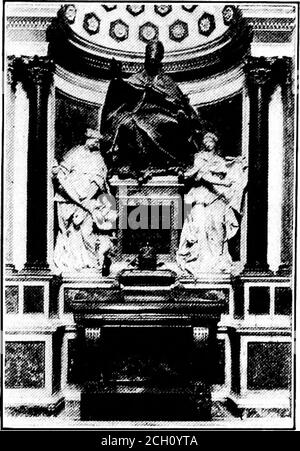 . L'encyclopédie catholique (volume 4); ouvrage international de référence sur la constitution, la doctrine, la discipline et l'histoire de l'Église catholique . ng the Colosseum. Il a canonisé STS. Vin-cent de Paul, John Francis Regis, Catherine FieschiAdorni, Juliana Falconieri, et approuvé le culte de St. Gertrude. Il a procédé avec vigueur contre les Jansenistes français et a eu le bonheur de recevoir la soumission des Mauristes à la Constitution Unienitus. Grâce aux efforts de ses missions en Égypte, 10,000 Coptes, avec leur patriarche, se retournèrent vers l'unité de l'Église. Clément per-suad Banque D'Images