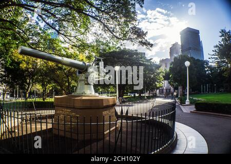 HMAS Sydney I - SMS Emden Memorial à Hyde Park, Sydney, Australie. Banque D'Images