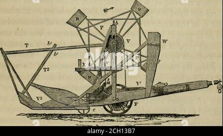 . Traité rudimentaire sur le génie agricole . Figure 27.—élévation.. 103 mcormicks, machine de mise en forme. F :. 28. 3 TTTTTWrt Banque D'Images