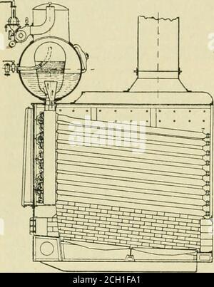 . Ingénieur américain et journal ferroviaire . Figure 17. LA CHAUDIÈRE NICLAUSE. Banque D'Images