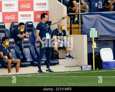 FOOTBALL - VILLARREAL VS HUESCA Emery en action pendant la ligue espagnole, la Liga, match de football entre Villarreal et Huesca le 13 septembre 2020 au stade Ceramica à Castellon, Espagne. Foto: Xisco Navarro crédit: CORDEL PRESS/Alay Live News Banque D'Images