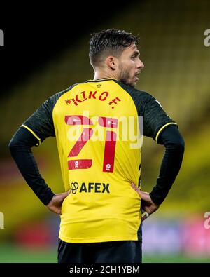 Watford, Royaume-Uni. 11 septembre 2020. KIKO Femenia de Watford lors du match de championnat Sky Bet entre Watford et Middlesbrough à Vicarage Road, Watford, Angleterre, le 11 septembre 2020. Photo d'Andy Rowland. Crédit : Prime Media Images/Alamy Live News Banque D'Images