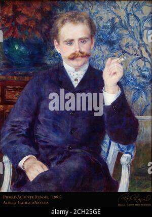 Pierre-Auguste Renoir - Albert Cahen D 'avers 1881 - Français École - 19e siècle Banque D'Images