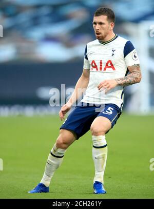 Pierre-Emile Hojbjerg de Tottenham Hotspur pendant le match de la Premier League au stade Tottenham Hotspur, Londres. Banque D'Images