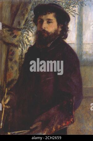 Pierre-Auguste Renoir - Claude Monet peinture 1875 - École française - 19e siècle Banque D'Images