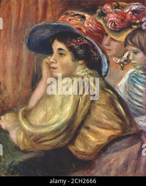 Pierre-Auguste Renoir - Coco et deux filles serveuses 1910 - École française - 19e siècle Banque D'Images