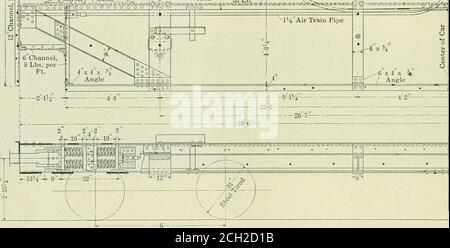 . American ENGINEER and Railroad journal . OT T IU-:i&lt;^ X - Steam Pipe a X 21 plate ..ai„.Tvj i ur.-.r,.m i ,.„ i, „ - ■ i t 15Channels ^^cToo GB o doOQ TF 51o^^^ foooof i ll Haut et Bas. /&lt;. VRRY EN ACIER LOURD UNDEKFRAMK SUR LE NOUVEAU DYNAMOMÈTRE. Banque D'Images