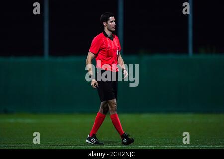 Niederhasli, Suisse. 12 septembre 2020. 12.09.2020, Niederhasli, GC/Campus, AXA Women's Super League: Grasshopper Club Zurich - FC Luzern, arbitre Marco Lopez crédit: SPP Sport Press photo. /Alamy Live News Banque D'Images