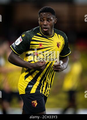 Watford, Royaume-Uni. 11 septembre 2020. Jeremy Ngakia de Watford lors du match de championnat Sky Bet entre Watford et Middlesbrough à Vicarage Road, Watford, Angleterre, le 11 septembre 2020. Photo d'Andy Rowland. Crédit : Prime Media Images/Alamy Live News Banque D'Images