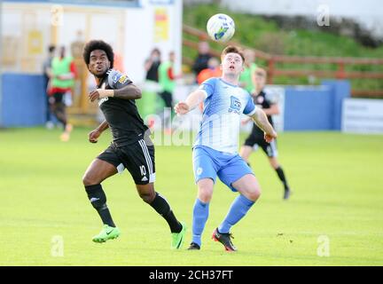 WALTER FIGUEIRA (Derry City FC) pendant le montage de l'Airtricity League entre Finn Harps FC et Derry City FC à Finn Park, Ballybofey Banque D'Images