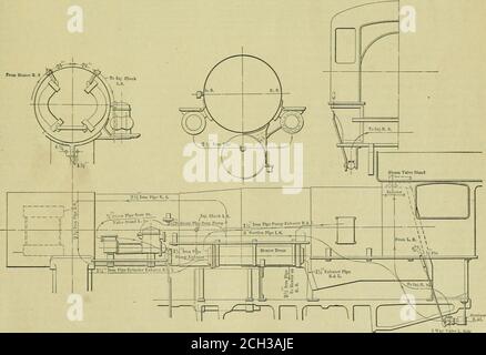 . American ENGINEER and Railroad journal . s pour morethoroughly mélanger l'alimentation d'entrée avec l'eau déjà dans la chaudière ont eu pour résultat beaucoup d'amélioration dans cet espace. Butit est facilement compris que pour surmonter complètement le problème, il serait simplement une question de chauffer l'eau d'alimentation à une température environ celle de l'eau déjà dans la chaudière, de sorte que lorsqu'il est admis il n'y aura qu'une légère différence de température et aucune distorsion locale dans les plaques. Il est facile de comprendre que la chaleur qui est placée dans l'eau d'alimentation avant qu'elle ne pénètre dans la chaudière n'aura pas Banque D'Images