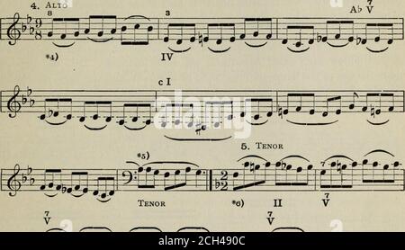 . La théorie et la pratique des relations tonales; un cours élémentaire d'harmonie avec l'accent mis sur l'élément de mélodie . gem *=t=? ^r-rr*i=r± ip=S *r=**F& 1—r-p-r-*- EI.- n, v :¥^v«. ^ gg^^^teife^Eife^^ Banque D'Images