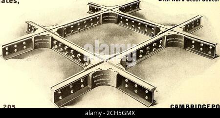 . Journal de chemin de fer de la rue . New York Crossswitchsingco. Hofcokenin. J. U. S. A. i travaux spéciaux sur les voies de roulement ol chaque Description ♦ t ii TRAVAUX SPÉCIAUX pour les commutateurs, les contraintes, les grenouilles et les passages à niveau des chemins de fer de rue avec des centres en acier dur. 205BROADWAY PORT DE PONT CAM, MASSE. Barbour-Stockwell Co. P. STREET RAILWAY JOURNAL. 109 ™ e Lorain Steel Company travaux spéciaux pour les chemins de fer de rue Banque D'Images