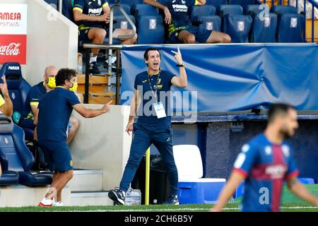 Vila-Real, Espagne. 13 septembre 2020. Unaï Emery (Villarreal) football : Espagnol 'la Liga Santander' match entre Villarreal CF 1-1 SD Huesca à l'Estadio de la Ceramica à Vila-Real, Espagne . Crédit: Mutsu Kawamori/AFLO/Alay Live News Banque D'Images