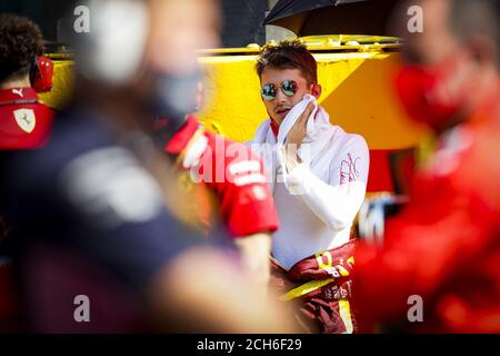 LECLERC Charles (mco), Scuderia Ferrari SF1000, portrait pendant la Formule 1 Pirelli Gran Premio Della Toscana Ferrari 1000, Grand Prix de Toscane 2020, Banque D'Images