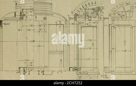 . Maître mécanicien de chemin de fer [microforme] . Figure 1 —HOME FAIT VESTIBULE-GRAND NORD RY.— Arrangement général main courante très bon marché, mais en même temps presentsan aspect entièrement satisfaisant. L'arrangement de découplage est très simple: Il est isbandandé dans le vestibule simplement en squaring eten filant le haut de la tige, une chape en laiton et leverfinissant un arrangement soigné et bon. Le découplepeut également être effectué du côté en tirant la tige de la Fig. 1 . qui est connecté à. Banque D'Images