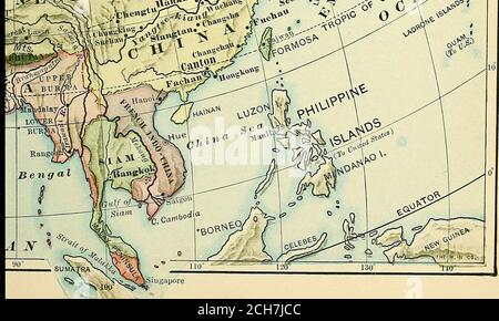 . Europe et autres continents . ^ 8^**3(^3^ fc. Partie IV ASIE, AFRIQUE, AUSTRALIE ANDISLAND GROUPES XXL ASIE questions cartographiques (Fig. 241). (1) Comparez la plus grande longueur et la plus grande étendue de l'Asie avec celle de l'Amérique du Nord (Fig. 434). (2) région de Compareits avec celle des autres continents. (Pour les régions, voir l'annexe II.)(3) où sont les montagnes; (4) les plaines? (5) dessiner un plan de l'Asie, en ajoutant les noms et les frontières des pays. (6) trouver quatre grandes mers intérieures et des lacs. Qui n'a pas de prises ? (7) Trouvez la région de la Chine, de l'Inde et de la Sibérie. À quel point les manyTimes sont-ils aussi grands que la Pennsylvanie ? (8 Banque D'Images