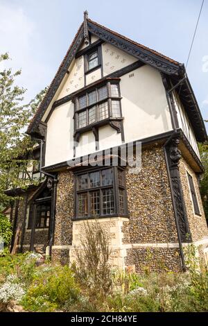 La Maison gothique, Ipswich, Suffolk, Angleterre, Royaume-Uni Villa. 1851-7 construit par Henry Ringham Banque D'Images