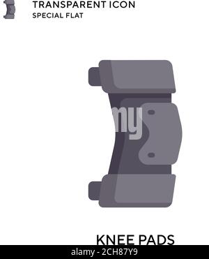 Icône de vecteur de genouillères. Illustration de style plat. Vecteur EPS 10. Illustration de Vecteur