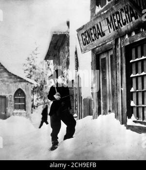 Charlie Chaplin dans « la ruée vers l'or ». Banque D'Images