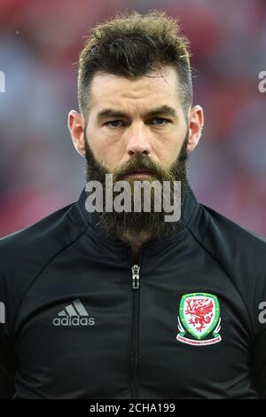 Joe Ledley, pays de Galles, lors du match de l'UEFA Euro 2016, groupe B au stade Municipal de Toulouse. APPUYEZ SUR ASSOCIATION photo. Date de la photo: Lundi 20 juin 2016. Voir PA Story FOOTBALL pays de Galles. Le crédit photo devrait se lire comme suit : Joe Giddens/PA Wire. RESTRICTIONS : l'utilisation est soumise à des restrictions. Usage éditorial uniquement. Les ventes de livres et de magazines sont autorisées à ne pas être exclusivement consacrées à une équipe, un joueur ou un match. Aucune utilisation commerciale. Pour plus d'informations, appelez le +44 (0)1158 447447. Banque D'Images