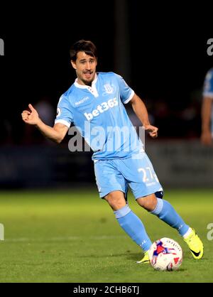 Bojan Krkic de la ville de Stoke lors de la coupe EFL, deuxième partie au stade Lamex, Stevenage. APPUYEZ SUR ASSOCIATION photo. Date de la photo: Mardi 23 août 2016. Voir PA Story FOOTBALL Stevenage. Le crédit photo devrait se lire comme suit : Tim Goode/PA Wire. RESTRICTIONS : UTILISATION ÉDITORIALE UNIQUEMENT utilisation non autorisée avec des fichiers audio, vidéo, données, listes de présentoirs, logos de clubs/ligue ou services « en direct ». Utilisation en ligne limitée à 75 images, pas d'émulation vidéo. Aucune utilisation dans les Paris, les jeux ou les publications de club/ligue/joueur unique. Banque D'Images