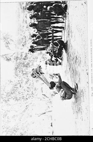 . À travers l'Australie . VLI ;. 117. I i:ki.mi n|. Iif Fir iirrKM.Tlif IX-ail-iliLxs ri|in.sLnlv col llique an.i licaille d'un émeu. #^^ 1 ^^^ .=jfe - ^ ■■■ ■ ■ ■ ■ ■ ■ X CÉRÉMONIES DE LA TRIBU ARUNTA 269 d'une manière extraordinaire, ou peut-être manger quelque chose — souvent pas l'animal ou la plante totémique après lequel il Isnamed et dont il est censé avoir beenevolved. L'importance et l'intérêt de ces cere-money réside dans le fait qu'ils constituent, amongstsavages qui sont loin en dessous du grade d'avoir acquiredeyeri la forme la plus simple de langage écrit, un enregistrement, au moins un supposé, de t Banque D'Images