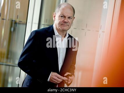 Berlin, Allemagne. 14 septembre 2020. OLAF Scholz (SPD), candidat à la chancellerie, est sur le point de faire une déclaration. Credit: Britta Pedersen/dpa-Zentralbild/dpa/Alay Live News Banque D'Images