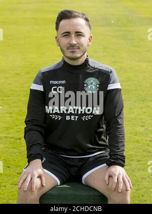 Responsable de l'analyse des performances Hibernian Calvin Charlton Banque D'Images