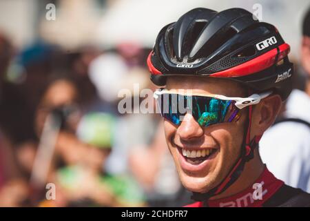 7 juillet 2017, France; Cyclisme, Tour de France étape 7 : Richie porte. Banque D'Images