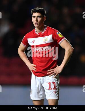 Bristol City's Callum O'Dowda durant la Sky Bet match de championnat à Ashton Gate, Bristol. Banque D'Images