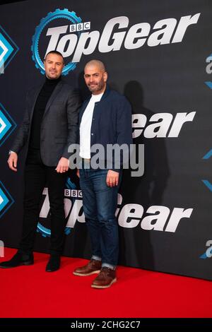 Paddy Rover Metro USAGE ÉDITORIAL PADDY McGuinness et Chris Harris avec le Rover Metro ...