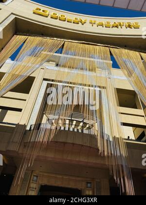 Une vue générale du tapis rouge mis en place avant les 2020 Academy Awards à Los Angeles, en Californie Banque D'Images