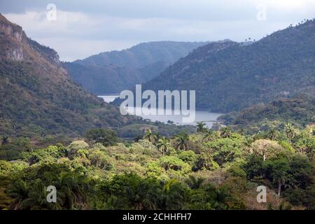 Vue panoramique sur la nature tropicale. Cuba Banque D'Images