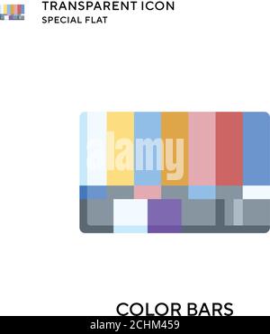 Icône de vecteur de barres de couleurs. Illustration de style plat. Vecteur EPS 10. Illustration de Vecteur