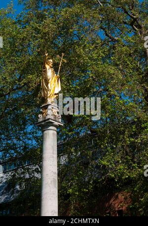La colonne Paternoster, la place Paternoster, la cathédrale Saint-Paul, Londres Banque D'Images