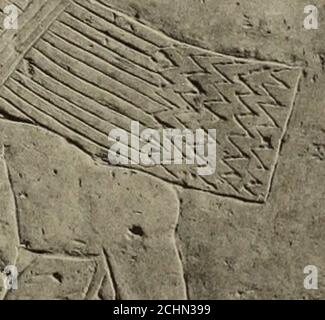. Enquête archéologique des mémoires de l'Égypte . Mm. i « x V v— ■-——SG ^r^iii i —J;:  ^- ^, i I. MUR NORD: PARTIE DU REGISTRE 3.(Voir la plaque III). Banque D'Images