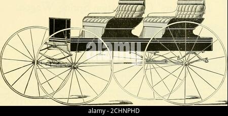 . N° spécial 12 : buggies Muncie . 12 26 NOS MARCHANDISES POUR VOTRE ARGENT. N° 14 Combination Spring Wagon* À COINS RONDS. ESSIEU—y% pouce, double collier, acier. CARROSSERIE : 32 po de largeur, 6 pi 6 po de longueur, 8J-2 po de profondeur, repassés sur le dessus, coins ronds en fer, corps encadré. TABLEAU de BORD : non 1 cuir verni.FORGES - fer de Norvège. ÉQUIPEMENT—simple portée, ultra-résistant, bien garni.PEINTURE—corps noir, avec transferts, carmin ou équipement vert foncé.SIÈGES—coins ronds, réglables vers l'avant ou vers l'arrière.RESSORTS - meilleur trempé à l'huile.DESSUS— auvent, rideaux latéraux roulés.FINITIONS-cuir véritable. ROUES verni ou coquille Sarven Banque D'Images