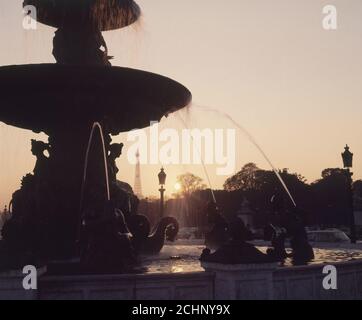 FUENTE DE LOS RIOS EN LA PLAZA DE LA CONCORDIA - 1839. Auteur: HITTORFF JACQUES. EMPLACEMENT : PLAZA DE LA CONCORDIA. France. Banque D'Images