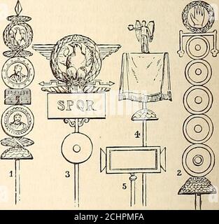 Un dictionnaire complet de la Bible . ASsyrian EnSigns or