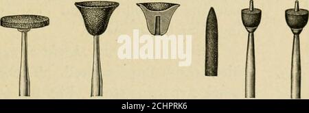 . Techniques d'anatomie opératoire et dentaire; manuel de classe et de laboratoire pour les étudiants en médecine dentaire de première année . Figure 80.—points de carborindum. 66 INSTRUMENTS ET APPAREILS Banque D'Images