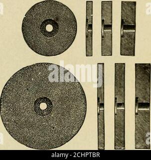 . Techniques d'anatomie opératoire et dentaire; manuel de classe et de laboratoire pour les étudiants en médecine dentaire de première année . Figure 78.—Pichler knivesRight et Left. Figure 79.—roues en carborindon. 6 Banque D'Images