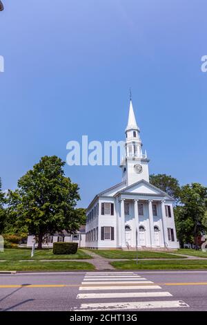 First Congregational Church, Torrington Rd, Litchfield, Connecticut, États-Unis Banque D'Images