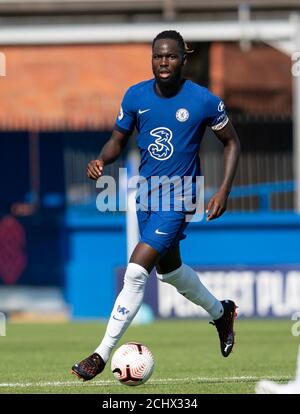 Kingston, Royaume-Uni. 14 septembre 2020. Dynel Simeu de Chelsea lors du match à huis clos de la Premier League 2 entre Chelsea U23 et West Ham United U23 à Kingsmeadow, Kingston, Angleterre, le 14 septembre 2020. Photo d'Andy Rowland. Crédit : Prime Media Images/Alamy Live News Banque D'Images