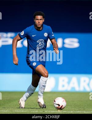 Kingston, Royaume-Uni. 14 septembre 2020. Levi Colwill de Chelsea lors du match à huis clos de la Premier League 2 entre Chelsea U23 et West Ham United U23 à Kingsmeadow, Kingston, Angleterre, le 14 septembre 2020. Photo d'Andy Rowland. Crédit : Prime Media Images/Alamy Live News Banque D'Images