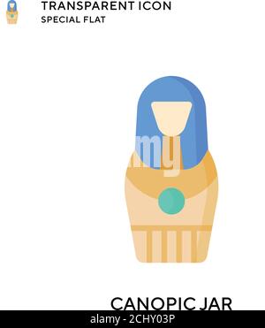 Icône de vecteur bocal canoppique. Illustration de style plat. Vecteur EPS 10. Illustration de Vecteur
