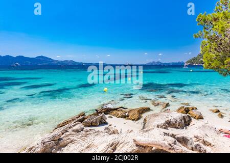 Platja de Formentor - belle plage de sable à Cap formentor, Majorque, Espagne Banque D'Images
